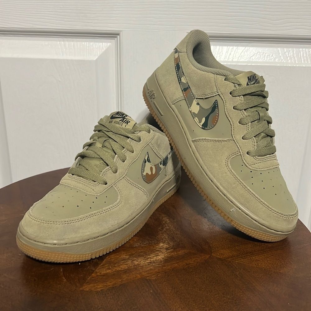 Nike Olive Camouflage Athletic Shoes